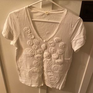 J.Crew V neck white T